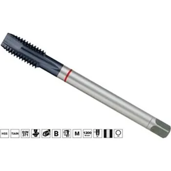 Závitořezný nástroj Ruko 232081EF - Závitník strojní M 8 x 1,25 mm HSS-Co5 TiAIN, typ 3043, DIN 376 ISO2 (6H)