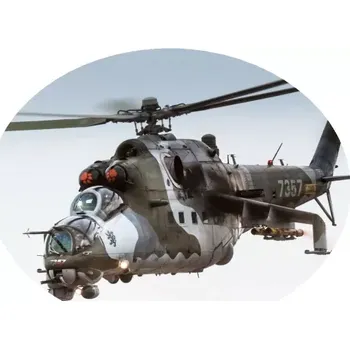 Nášivka Nažehlovačka s letadlem Czech - Air Force Mil Mi-24V (digitální nažehlovačka )