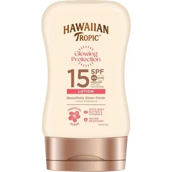 Přípravek na opalování HAWAIIAN TROPIC Glowing Protection Lotion Opalovací balzám 100 ml SPF 15