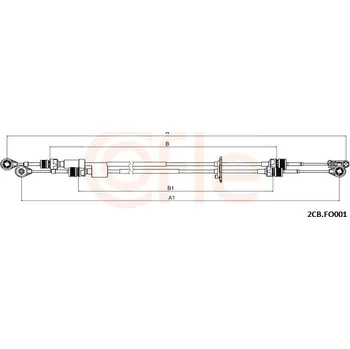 Převodovka Tažné lanko, ruční převodovka, , COFLE, 2CB.FO001