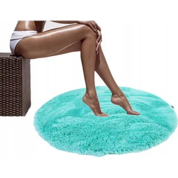 Koupelnová předložka Koupelnová předložka plyšová protiskluzová kulatá 80 cm Spousta barev