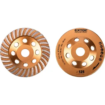 Brusný kotouč kotouč diamantový brusný lamelový, O 125x22,2mm , Extol industrial 8703101 (Extol industrial 8703101)