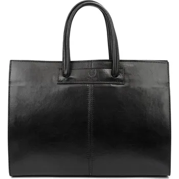 Kabelka FLORENCE Dámská kožená kabelka AMANDA černá