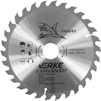 Pilový kotouč Vidiový kotouč 200mm*32mm*30T, Verke V44040