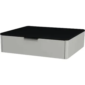 Koupelnový nábytek Koupelnová skříňka pod umyvadlo Devo Lotos ocelově šedá/černá 60 x 16 x 53 cm LF-SUW1S60x16-F105