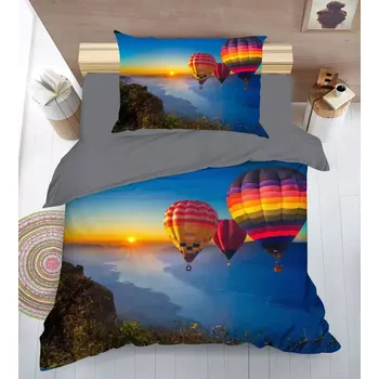 Povlečení POVLEČENÍ S 3D EFEKTEM 140x200/70x90cm - BALÓNY