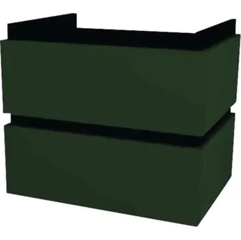 Koupelnový nábytek Koupelnová skříňka pod umyvadlo Devo Viva 2.0 zelená matá 59 x 51 x 44 cm VV2-SU2S59x51-F77