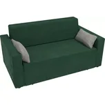 Rozkládací pohovka Kate - Tmavě zelená, Vrstvená matrace - pohovka Kate, 1x Taburet