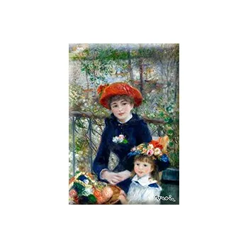 Dekorativní magnet Plumeria Plu - Magnetka Pierre-Auguste Renoir Two Sisters - 8 x 5,5 cm