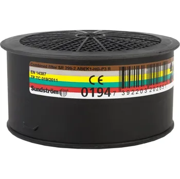 filtr k masce SUNDSTROM Filtr SUNDSTRÖM SR 299-2 ABEK1HgP3 pro polomasky a celoobličejové masky F8031