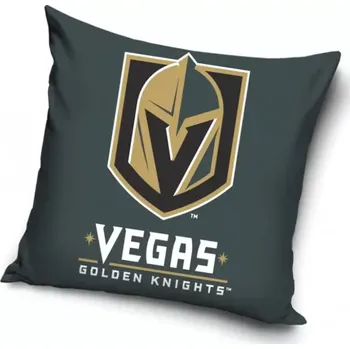 Dekorativní polštářek POLŠTÁŘEK NHL VEGAS GOLDEN KNIGHTS GREY