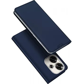Pouzdro na mobilní telefon DUX DUCIS Skin Pro flipové kožené pouzdro pro Xiaomi Poco F6 Blue