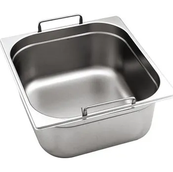 Optinox Gastronádoba GN 2/3 (h=150 mm) nerezová plná s uchy OPTINOX