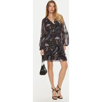 Dámská móda Guess Každodenní šaty Yvette W4BK29 WDW82 Černá Regular Fit S