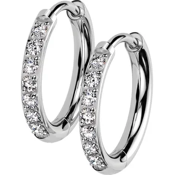 Náušnice Šperky4U Titanové náušnice - kruhy 14 mm - KM2028-14