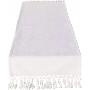 ubrus Běhoun bílý 140 x 40 cm