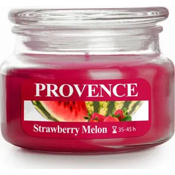 Svíčka Vonná svíčka ve skle PROVENCE 45 hodin jahoda a meloun