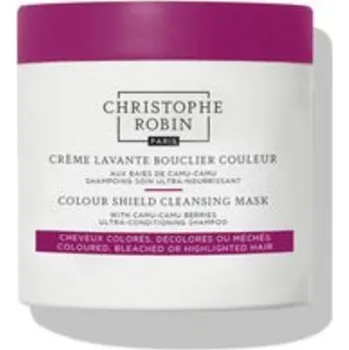 Vlasová regenerace Christophe Robin Colour Shield Cleansing Mask - Čistící maska ​​pro barvené a melírované vlasy 250 ml