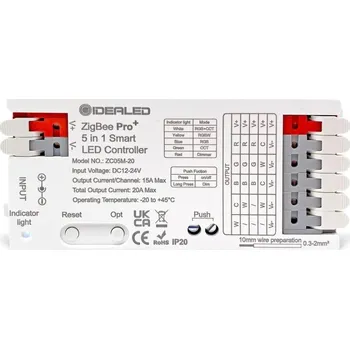 Centrální jednotka pro chytrou domácnost Gledopto GL-C-201P, Zigbee Pro 5-v-1 LED