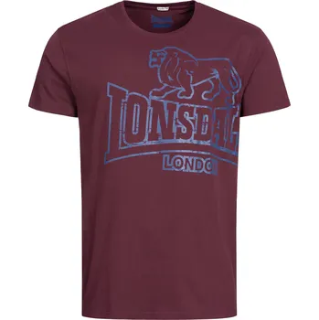 Pánské tričko Pánské tričko Lonsdale Original Lonsdale tmavě červená 2003970