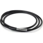 Kaučuková šňůrka na krk černá tl. 5 mm (55 cm)