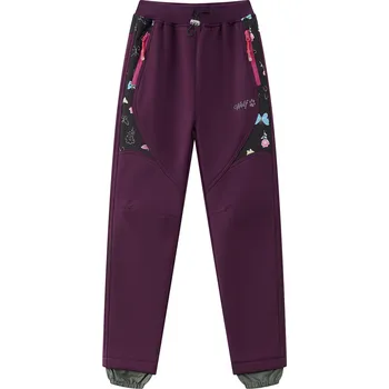 Dívčí kalhoty Dívčí softshellové kalhoty, zateplené - Wolf B2491, fialovorůžová Barva: Fialovorůžová, Velikost: 92