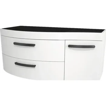 Koupelnový nábytek Koupelnová skříňka pod umyvadlo Devo Vena 2.0 levá bílá 110 x 50 x 42 cm VE2-SU1D2SL-1-F01L09