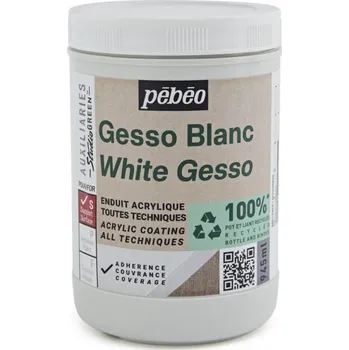 Speciální výtvarná barva Gesso Origin acrylics - akrylový šeps bílý, 945 ml