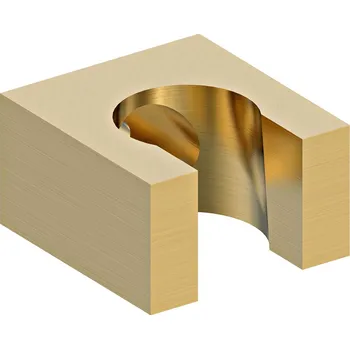 Tyč na sprchový závěs Sapho Držák sprchy hranatý pevný zlato mat 1205-14GB