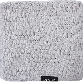 Dětská deka LULLALOVE Lehká dečka z vlny Merino Motýlek Šedá