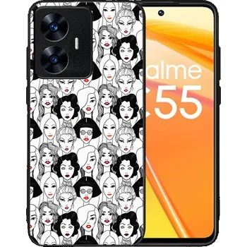 Pouzdro na tablet VSECHNONAMOBIL 85369 MY ART Ochranný kryt pro Realme C55 LIPSTICK (174)