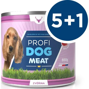 Krmivo pro psa PROFIDOG konzerva zvěřina 850g 5 + 1 ZDARMA