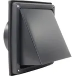 Dalap Ventilační mřížka nerez 150 mm GM 152 BKND s klapkou, černá