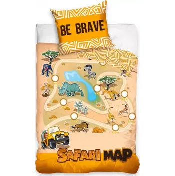 Povlečení Oboustranné Bavlněné povlečení SAFARI 140x200 / 70x90 cm