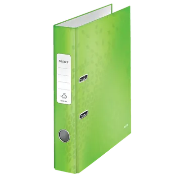 Pákový pořadač Leitz 180° WOW, A4, PP, 50mm, zelený