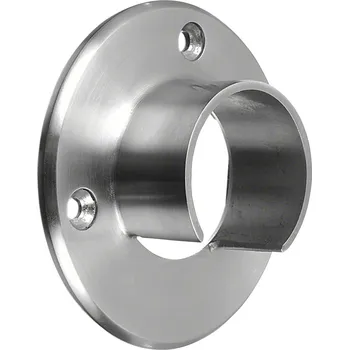 Zábradlí Příruba na stěnu pro krycí lištu Příruba na stěnu pro krycí lištu, O42,4 mm, nerez. ocel 304, kartáčovaná