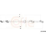 Tažné lanko, ruční převodovka, , COFLE, 2CB.OP018