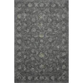 Koberec Vlněný koberec Agnella Calisia Vintage Flora Grafit - 170 x 240 cm