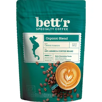 Káva Bettr´s Organic Coffee Bettr 100% Káva Arabica zrnková 200 g