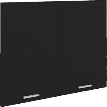 Kuchyňská linka vidaXL Marketos Závěsná skříňka "Lyon" černá 80 x 31 x 60 cm, dřevěné