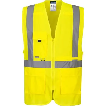 pracovní vesta PORTWEST Vesta C357 Hi-Vis s kapsou na tablet, reflexní POR-C357YERXXXL 3XL Žlutá