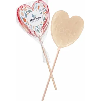 Bonbon Ovocné lízátko Logo Pop Srdce - 300 ks