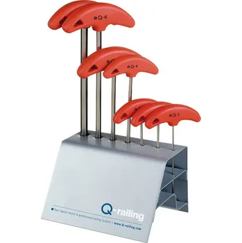 Sada šestihranných šroubováků, 7 ks, velikost 2-2,5-3-4-5-6-8