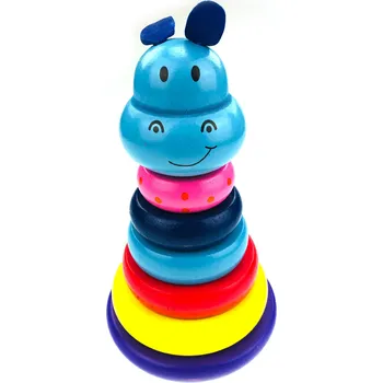 ostatní stavebnice Navlékací Stavebnice Pro Nejmenší - Sova/Hroch Barva: Hroch