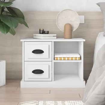 Nábytek vidaXL Noční stolek bílá 60 x 35,5 x 45 cm