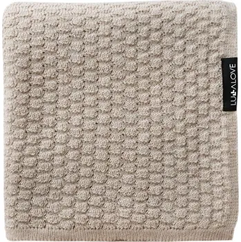 Dětská deka LULLALOVE Lehká dečka z vlny Merino Motýlek Béžová