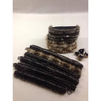 Kočárek ZU-LU Kožešina na kočárek černá dlouhá