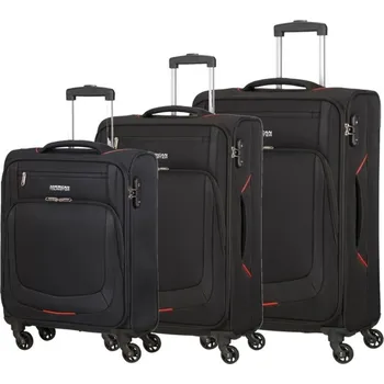 AMERICAN TOURISTER Sada kufrů Summer Session Black/Orange 3-set