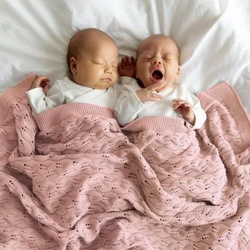 Dětská deka VINTER & BLOOM Deka Moment Organic Cloud Pink