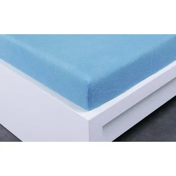 Prostěradlo Froté prostěradlo Exclusive dvoulůžko - světle modré 140x200 cm